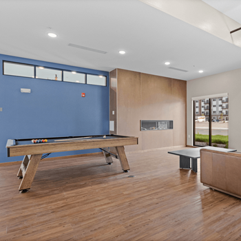 Game room at the clubhouse